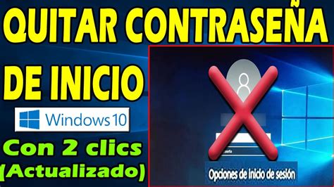 contraseñaeliminar|Windows 10 → Eliminar contraseña de inicio de sesión